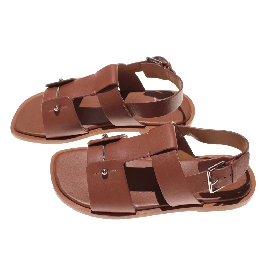 Christian Louboutin NWB Chambeliss Sandals Size 40 (US 7) in Brown Leather